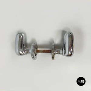 Chromed metal handles and locks by Luigi Caccia Dominioni for Azucena, 1960s