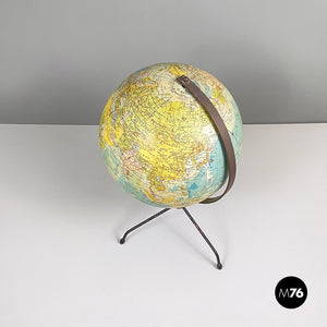 Table globe in metal, 1960s