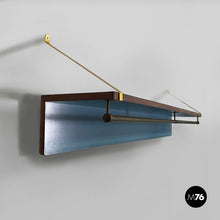 画像をギャラリービューアに読み込む, Wall coat rack with hat rack, 1960s
