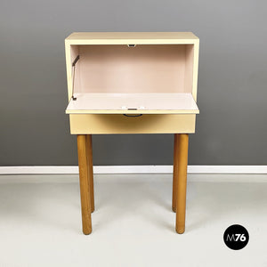 Bar cabinet in beige formica and wood, 1960s