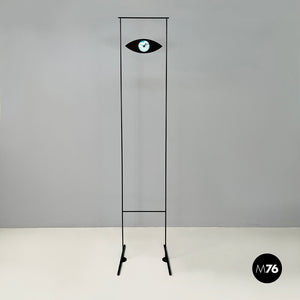 Floor clock with eye-shape mirror by Alias, 1990s