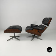 画像をギャラリービューアに読み込む, Armchair and pouf by Charles e Ray Eames, 1970s
