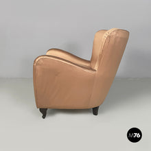 将图片加载到图库查看器，Armchairs in pink and beige silk, 1940s
