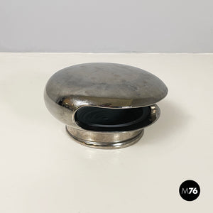 Decorative table object in silver ceramic, 2000s