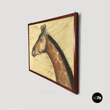 Load image into Gallery viewer, Painting of a giraffe by Etiennette Johan, 1930s
