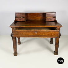 Load image into Gallery viewer, Desk in walnut wood, mid 1800s
