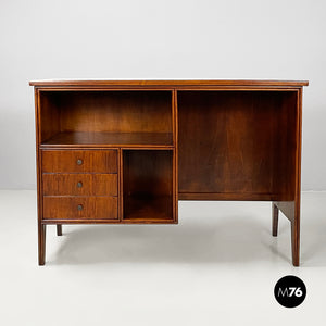 Desk with drawers in wood and formica, 1960s