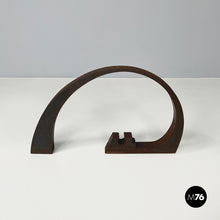 Carica l&#39;immagine nel visualizzatore di Gallery, Dark brown iron sculpture by Edmondo Cirillo, 1970s
