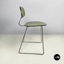 画像をギャラリービューアに読み込む, Chair in green formica and chromed metal, 1950s
