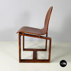 Chair in curved wood, 1950s