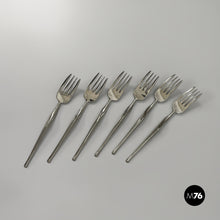 Carica l'immagine nel visualizzatore di Gallery, Cutlery set Ergonomica by Angelo Mangiarotti for Mepra, 1980s

