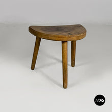 画像をギャラリービューアに読み込む, Table stool in wood, 1950s
