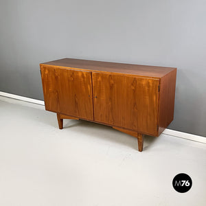 Wooden sideboard with drawer and shelves, 1960s