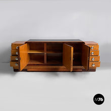 Carica l'immagine nel visualizzatore di Gallery, Sideboard in wood and steel, 1930s
