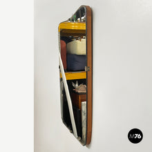 Load image into Gallery viewer, Shaped wall mirror in wood, 1950s
