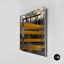 Charger l'image dans la galerie, Wall mirror in chrome metal, 1970s
