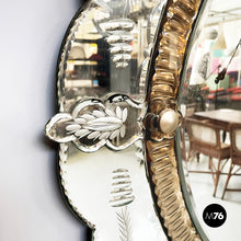 Load image into Gallery viewer, Wall mirror with acid etchings, early 1900s
