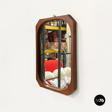 将图片加载到图库查看器，Wooden wall mirror, 1960s
