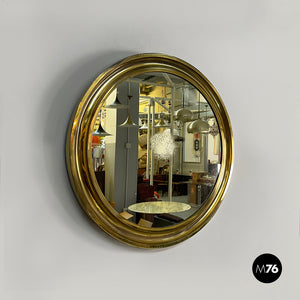 Wall mirror in brass, 1950s
