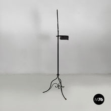 画像をギャラリービューアに読み込む, Black metal console with mirror, late 1800s
