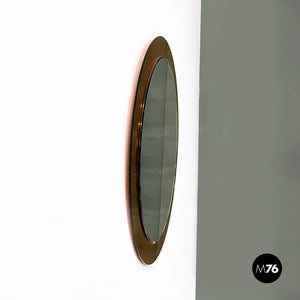 Wall mirror with yellow mirror frame, 1960s