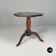 Carica l'immagine nel visualizzatore di Gallery, Inlaid wooden dining table, mid-1800s
