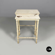 将图片加载到图库查看器，Coffe tables in white wood, 1940s
