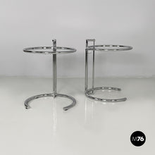 将图片加载到图库查看器，Coffe tables in steel and glass, 1980s
