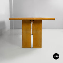 Carica l'immagine nel visualizzatore di Gallery, Dining table in wood, 1980s
