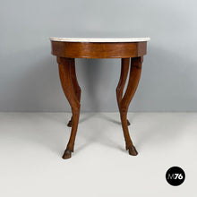 Carica l'immagine nel visualizzatore di Gallery, Dining table in wood and marble, 1930s
