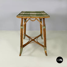 画像をギャラリービューアに読み込む, Outdoor dining table in rattan, early 1900s
