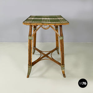 Outdoor dining table in rattan, early 1900s