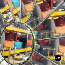 Charger l&#39;image dans la galerie, Candle holder in brass and mirror, 1950s
