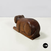 Load image into Gallery viewer, Wooden dog jewelry box or object holder, 1920s
