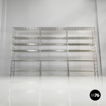 将图片加载到图库查看器，Metal bookcase with three bays, 2000s
