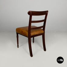 Carica l'immagine nel visualizzatore di Gallery, Chairs in wood and leather, 1930s
