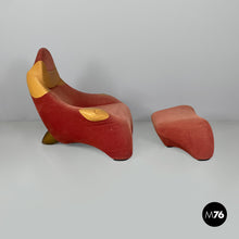 Carica l'immagine nel visualizzatore di Gallery, Armchair with ottoman Hal by Marc Sadler for Cassina, 1990s
