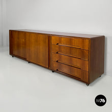 将图片加载到图库查看器，Wooden sideboard with casters, 1960s
