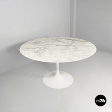 将图片加载到图库查看器，Round dining table Tulip by Eero Saarinen for Knoll, 2000s
