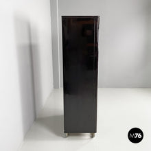 Load image into Gallery viewer, Wooden black lacquered wardrobe, 1970s
