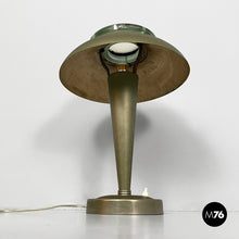 Carica l&#39;immagine nel visualizzatore di Gallery, Brass and glass table lamp, 1920s
