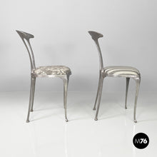 Load image into Gallery viewer, Metal and fabric chairs by Palladio, 1950s
