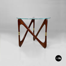 Carica l&#39;immagine nel visualizzatore di Gallery, Coffe table in glass and wood, 1950s
