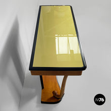 Carica l'immagine nel visualizzatore di Gallery, Consolle in wood and glass, 1930s
