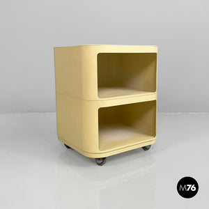 White plastic modular chest of drawers by Anna Castelli for Kartell, 1970s