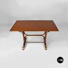 Carica l&#39;immagine nel visualizzatore di Gallery, Dining tables in wood and brass, 1930s
