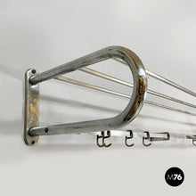 Load image into Gallery viewer, Metal coat hanger with hat rack, 1940s
