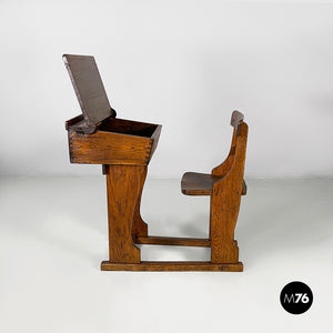 School desk in wood, 1930s