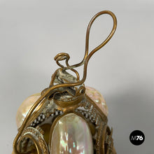 Load image into Gallery viewer, Hotel bell in mother-of-pearl and brass, mid 19th century.
