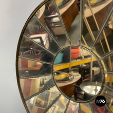 Charger l&#39;image dans la galerie, Candle holder in brass and mirror, 1950s
